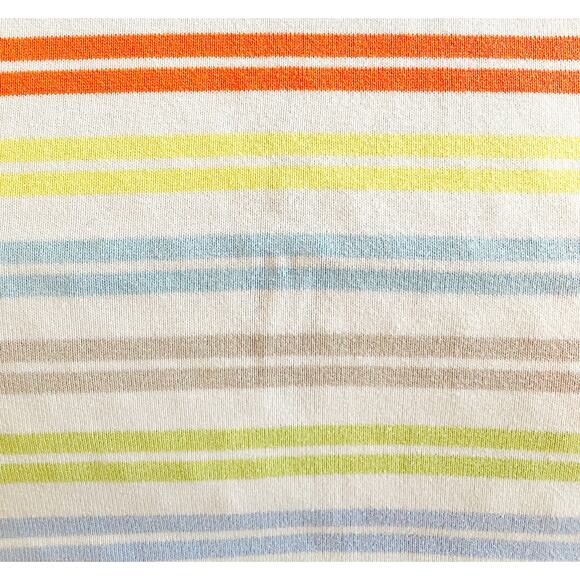 IKEA Striped Baby Blanket 100% Cotton Pre-Owned - Picture 5 of 7